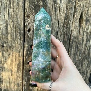 ☁️ ocean sea jasper large crystal statement tower